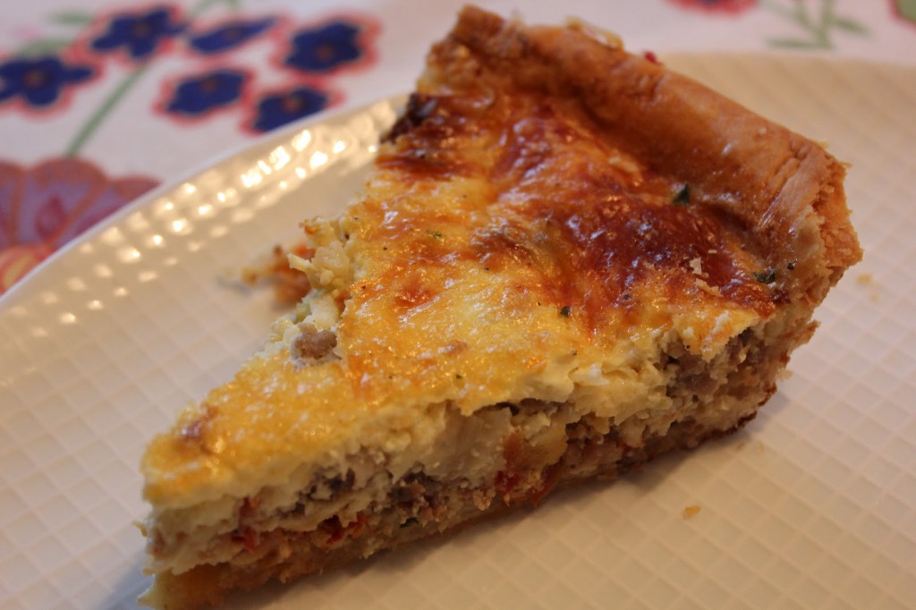 Sausage and Sun-Dried Tomato Quiche